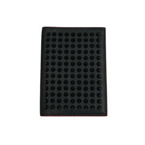 Christian Louboutin passport Wallet Spiked Studded Leather Black Red